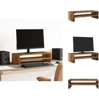Vidaxl - Monitorständer Altholz-Optik 54x22x15 cm Holzwerkstoff - Monitorständer - Monitor Ständer - Monitorerhöhung - Monitorständer Schreibtisch von VIDAXL