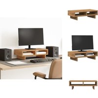 Monitorständer Artisan-Eiche 50x27x15 cm Holzwerkstoff - Monitorständer - Monitor Ständer - Monitorerhöhung - Monitorständer Schreibtisch von VIDAXL