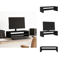 Vidaxl - Monitorständer Schwarz 54x22x15 cm Holzwerkstoff - Monitorständer - Monitor Ständer - Monitorerhöhung - Monitorständer Schreibtisch von VIDAXL