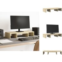 Monitorständer Verstellbar Sonoma-Eiche 60x24x10,5 cm - Monitorständer - Monitor Ständer - Monitorerhöhung - Verstellbarer Monitorständer Monitorständer Verstellbar Sonoma-Eiche 60x24x10,5 cm - Monitorständer - Monitor Ständer - Monitorerhöhung - Verstellbarer Monitorständer von VIDAXL