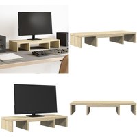 Monitorständer Verstellbar Sonoma-Eiche 60x24x10,5 cm - Vidaxl Monitorständer Verstellbar Sonoma-Eiche 60x24x10,5 cm - Vidaxl von VIDAXL