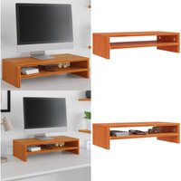 Vidaxl - Monitorständer Wachsbraun 50x24x13 cm Massivholz Kiefer - Monitorständer - Holz Monitorständer - Kiefernholz Monitorständer - Schreibtisch Vidaxl - Monitorständer Wachsbraun 50x24x13 cm Massivholz Kiefer - Monitorständer - Holz Monitorständer - Kiefernholz Monitorständer - Schreibtisch von VIDAXL