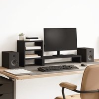Vidaxl - Monitorständer mit Schreibtisch-Organizer Schwarz Holzwerkstoff Vidaxl - Monitorständer mit Schreibtisch-Organizer Schwarz Holzwerkstoff von VIDAXL