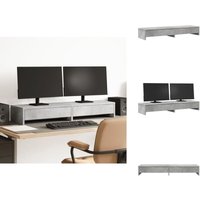 Monitorständer mit Schubladen Betongrau 100x27x15 cm - Monitorständer - Monitor Ständer - Monitorerhöhung - Monitorständer Schreibtisch von VIDAXL