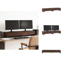 Monitorständer mit Schubladen Eichen-Optik 100x27x15 cm - Monitorständer - Monitor Ständer - Monitorerhöhung - Monitorständer Schreibtisch von VIDAXL