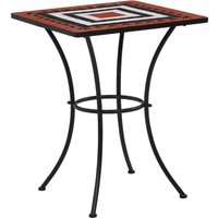 Mosaik-Bistrotisch Terrakotta und Weiß 60 cm Keramik vidaXL528687 von BONNEVIE