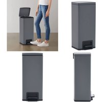 Mülleimer mit Pedal Anti-Fingerabdruck 30 l Grau Edelstahl - Mülleimer - Abfalleimer - Home & Living - Grau Mülleimer mit Pedal Anti-Fingerabdruck 30 l Grau Edelstahl - Mülleimer - Abfalleimer - Home & Living - Grau von VIDAXL