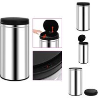 Mülltonnen & Abfalleimer - Living Automatischer Sensor-Mülleimer 70 l Edelstahl - Silber von VIDAXL