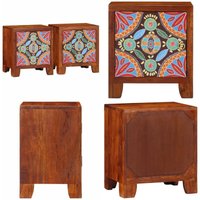 Nachttisch 2 Stk. 40x30x45 cm Massivholz Akazie - Vidaxl Nachttisch 2 Stk. 40x30x45 cm Massivholz Akazie - Vidaxl von VIDAXL