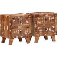Nachttisch 2 Stk. 40x32x46 cm Altholz Massiv Vidaxl Nachttisch 2 Stk. 40x32x46 cm Altholz Massiv Vidaxl von VIDAXL