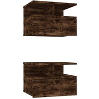 Nachttisch Hängend 2 Stk. Räuchereiche 40x31x27cm Holzwerkstoff vidaXL Nachttisch Hängend 2 Stk. Räuchereiche 40x31x27cm Holzwerkstoff vidaXL von VIDAXL