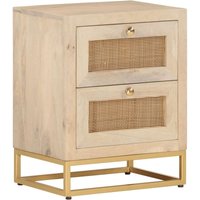 Nachttisch 40x30x50 cm Massivholz Mango und Eisen Vidaxl Nachttisch 40x30x50 cm Massivholz Mango und Eisen Vidaxl von VIDAXL