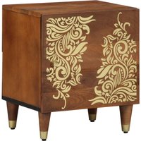 Vidaxl - Nachttisch 40x33x46 cm Massivholz Mango von VIDAXL