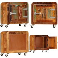 Nachttisch 50x30x50 cm Altholz Massiv - Holz Tisch - Nachttisch - Wohnzimmer Deko - Vintage Stil - Industrielles Design - Home & Living von VIDAXL