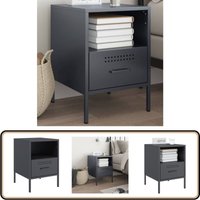 Vidaxl - Nachttisch Anthrazit 36x39x50,5 cm Stahl - Industrielles Design - Nachttisch - Metallregal - Schreibtischlampe - Wohnzimmerschrank Vidaxl - Nachttisch Anthrazit 36x39x50,5 cm Stahl - Industrielles Design - Nachttisch - Metallregal - Schreibtischlampe - Wohnzimmerschrank von VIDAXL