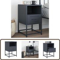 Nachttisch Anthrazit 36x39x60,5 cm Stahl - Vidaxl von VIDAXL