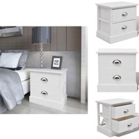 Vidaxl - Nachttisch Französischer Stil Weiß - Nachttisch - Französischer Landhausstil - Weißer Nachttisch - Schubladen Nachttisch - Beistelltisch Vidaxl - Nachttisch Französischer Stil Weiß - Nachttisch - Französischer Landhausstil - Weißer Nachttisch - Schubladen Nachttisch - Beistelltisch von VIDAXL