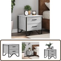Nachttisch Grau Sonoma 40x41x40 cm Holzwerkstoff - Vidaxl von VIDAXL
