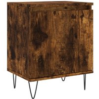 Bonnevie - Nachttisch,Beistelltisch Räuchereiche 40x30x50 cm Holzwerkstoff vidaXL von BONNEVIE