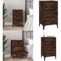 Nachttisch Räuchereiche 40x35x70 cm Holzwerkstoff - Industriestyl - Nachttisch - Beistelltisch - Holzwerkstoff - Metall - Home & Living Nachttisch Räuchereiche 40x35x70 cm Holzwerkstoff - Industriestyl - Nachttisch - Beistelltisch - Holzwerkstoff - Metall - Home & Living von VIDAXL