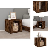 Nachttisch Räuchereiche 41x40x36 cm Holzwerkstoff - Nachttisch - Wohnzimmer Dekoration - Holzmöbel - Holzwerkstoff Möbel - Sideboard Nachttisch Räuchereiche 41x40x36 cm Holzwerkstoff - Nachttisch - Wohnzimmer Dekoration - Holzmöbel - Holzwerkstoff Möbel - Sideboard von VIDAXL