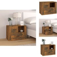 Nachttisch Räuchereiche 60x36x45 cm Holzwerkstoff - Nachttisch - Holzwerkstoff - Wohnzimmermöbel - Schlafzimmerschreibtisch - Möbel Online Nachttisch Räuchereiche 60x36x45 cm Holzwerkstoff - Nachttisch - Holzwerkstoff - Wohnzimmermöbel - Schlafzimmerschreibtisch - Möbel Online von VIDAXL