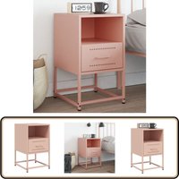 Vidaxl - Nachttisch Rosa 36x39x60,5 cm Stahl - Industrielles Design - Nachttisch - Beistelltisch - Schreibtisch - Rosa Nachttisch von VIDAXL
