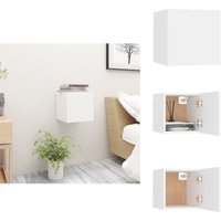 Vidaxl - Nachttisch Weiß 30,5x30x30 cm Holzwerkstoff - Nachttisch - Weißer Nachttisch - Wohnzimmer Dekoration - Wandbefestigter Nachttisch - Kommode Vidaxl - Nachttisch Weiß 30,5x30x30 cm Holzwerkstoff - Nachttisch - Weißer Nachttisch - Wohnzimmer Dekoration - Wandbefestigter Nachttisch - Kommode von VIDAXL