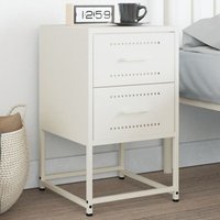 Nachttisch Weiß 36x39x60,5 cm Stahl Vidaxl Nachttisch Weiß 36x39x60,5 cm Stahl Vidaxl von VIDAXL