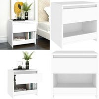 Vidaxl - Nachttisch Weiß 40x30x39 cm Holzwerkstoff - Nachttisch - Weißer Nachttisch - Holzmöbel - Wohnraum Deko - Couchtisch - Home & Living von VIDAXL
