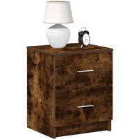 Nachttisch mit 2 Schubladen Räuchereiche 40x36x50 cm Vidaxl 274408 von VIDAXL