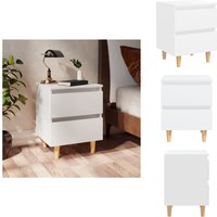 Nachttisch mit Kiefernholz-Beinen Weiß 40x35x50 cm - Nachtisch - Nachttisch Weiß - Schreibtischlampe - Wohnzimmer Deko - Skandinavisches Design Nachttisch mit Kiefernholz-Beinen Weiß 40x35x50 cm - Nachtisch - Nachttisch Weiß - Schreibtischlampe - Wohnzimmer Deko - Skandinavisches Design von VIDAXL