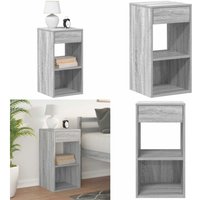 Nachttisch mit Schublade Grau Sonoma 35x34x66,5 cm - Vidaxl Nachttisch mit Schublade Grau Sonoma 35x34x66,5 cm - Vidaxl von VIDAXL
