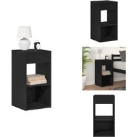 Nachttisch mit Schublade Schwarz Eichen-Optik 35x34x66,5 cm - Nachttisch - Nachttische - Nachtschrank - Nachtkonsole von VIDAXL