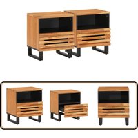 Vidaxl - Nachttische 2 Stk. 40x34x46 cm Massivholz Akazie - Holz Nachttisch - Akasien Tisch - Wohnzimmer Möbel - Schlafzimmer Möbel - Nachtkommode Vidaxl - Nachttische 2 Stk. 40x34x46 cm Massivholz Akazie - Holz Nachttisch - Akasien Tisch - Wohnzimmer Möbel - Schlafzimmer Möbel - Nachtkommode von VIDAXL