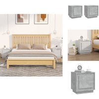Vidaxl - Nachttische 2 Stk. Betongrau 44x35x45 cm Holzwerkstoff - Beton Grau Nachttisch - Holzwerkstoff Möbel - Kommode - Sideboard - Wohnraum Vidaxl - Nachttische 2 Stk. Betongrau 44x35x45 cm Holzwerkstoff - Beton Grau Nachttisch - Holzwerkstoff Möbel - Kommode - Sideboard - Wohnraum von VIDAXL