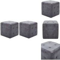 Nachttische 2 Stk. Grau 30x30x30 cm Wildleder-Optik - Nachttisch - Wohnzimmer Deko - Grau Nachttisch - Wildleder Optik - Couchtisch Nachttische 2 Stk. Grau 30x30x30 cm Wildleder-Optik - Nachttisch - Wohnzimmer Deko - Grau Nachttisch - Wildleder Optik - Couchtisch von VIDAXL