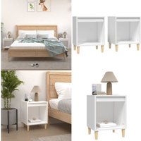 Vidaxl - Nachttische 2 Stk. Weiß 40x35x50 cm - Nachttische - Wohnzimmer Möbel - Holzwerkstoffeinrichtung - Weiße Möbel - Kommode - Home & Living Vidaxl - Nachttische 2 Stk. Weiß 40x35x50 cm - Nachttische - Wohnzimmer Möbel - Holzwerkstoffeinrichtung - Weiße Möbel - Kommode - Home & Living von VIDAXL
