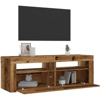 Nachttische 2 Stk. mit LEDs Altholz-Optik 60x35x40 cm - Vidaxl von VIDAXL