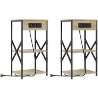 Nachttische 2 pcs Sonoma Eiche 41 x 31 x 76 cm Holzwerkstoff Vidaxl Nachttische 2 pcs Sonoma Eiche 41 x 31 x 76 cm Holzwerkstoff Vidaxl von VIDAXL