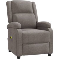 Vidaxl - Ohrensessel mit Massagefunktion Taupe Stoff 357253 von VIDAXL