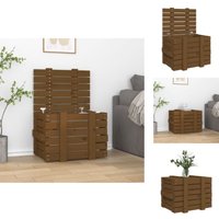 Ordnungshelfer - Living Truhe Honigbraun 58x40,5x42 cm Massivholz Kiefer - Braun von VIDAXL
