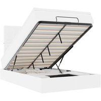 Ottoman-Bett mit Matratze & LEDs Weiß 120x200 cm Kunstleder vidaXL Ottoman-Bett mit Matratze & LEDs Weiß 120x200 cm Kunstleder vidaXL von VIDAXL