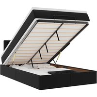 Ottoman-Bett mit Matratzen & LEDs Schwarz 120x200 cm Kunstleder Vidaxl Ottoman-Bett mit Matratzen & LEDs Schwarz 120x200 cm Kunstleder Vidaxl von VIDAXL