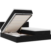 Ottoman-Bett mit Matratzen & LEDs Schwarz 160x200 cm Samt Vidaxl Ottoman-Bett mit Matratzen & LEDs Schwarz 160x200 cm Samt Vidaxl von VIDAXL