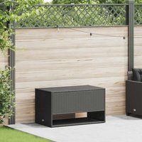 Outdoor-Kissenbox Schwarz 100x55x55,5 cm Poly Rattan - Vidaxl von VIDAXL