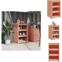 Outdoor-Küchenschrank 55x55x92 cm Massivholz Douglasie - Gartenmöbel - Holzmöbel - Außengrill - Küchenausstattung - Esstischset von VIDAXL