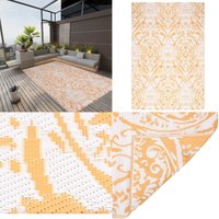 Outdoor-Teppich ARAKIL Gelb 140x200 cm PP - Außenbereich Dekoration - Terrasse Teppich - Balkon Teppich - Garten Teppich - Gelber Teppich - Home & Outdoor-Teppich ARAKIL Gelb 140x200 cm PP - Außenbereich Dekoration - Terrasse Teppich - Balkon Teppich - Garten Teppich - Gelber Teppich - Home & von VIDAXL