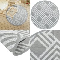 Outdoor-Teppich ARAKIL Grau Ø120 cm PP - Outdoor-Teppich - Garten-Teppich - Balkon-Teppich - Terrassen-Teppich - Polypropylen-Teppich - Home & Living Outdoor-Teppich ARAKIL Grau Ø120 cm PP - Outdoor-Teppich - Garten-Teppich - Balkon-Teppich - Terrassen-Teppich - Polypropylen-Teppich - Home & Living von VIDAXL