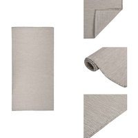 Outdoor-Teppich Flachgewebe 100x200 cm Taupe - Außenbereich - Terrassenüberdachung - Balkon - Polypropylen - Wetterfest Outdoor-Teppich Flachgewebe 100x200 cm Taupe - Außenbereich - Terrassenüberdachung - Balkon - Polypropylen - Wetterfest von VIDAXL